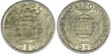 Angola Portuguese Colony Silver 1952 10 Escudos ch.XF KM# 73 (21 469)