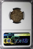 Mexico SECOND REPUBLIC Silver 1900 MO M 20 Centavos NGC MS62 Toned KM# 405.2(1)