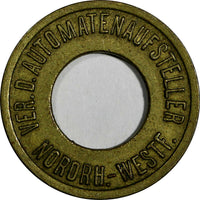 Germany - Automatic Brass Token Ver.D. Automatenaufsteller 21.6 mm (18 400)