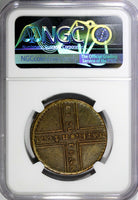 Russia Anna Ioannovna Copper 1730 MD 5 Kopeks NGC XF45 TOP GRADED KM# 165 (009)