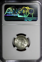 GREAT BRITAIN George VI Silver 1941 6 Pence NGC AU58  KM# 852