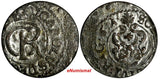 LIVONIA Riga CARL XI of Sweden (1660-1697)Silver 1661 Solidus XF KM#55 (15 059)