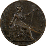 Great Britain Victoria Bronze 1901 1/2 Penny Last Year Type  KM# 789 (20 595)
