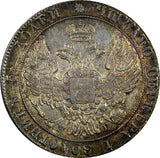 Russia Nicholas I 1833 SPB NG 25 Kopecks Mintage-260,000 Toning SCARCE C166.1(8)