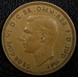 Great Britain George VI Bronze 1937 1/2 Penny 1st Year Type KM# 844 (24 227)