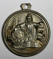 GERMANY Silvered Bronze Munchen Bayern Medal Deschler 1939/1940 37mm+Loop (358)