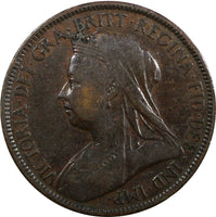 Great Britain Victoria Bronze 1899 1/2 Penny  KM# 789 (20 594)