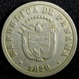 PANAMA 1929 5 Centesimos Philadelphia, Mintage-500,000 KM# 9 (23 718)