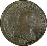 Portugal Joao Prince Regent Bronze 1813 40 Reis 36 mm ch.VF KM# 345.1 (17 717)