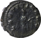 ROMAN.Gallienus AD 253-268  BI Double-Denarius / Fides Trust Goddes Cult NGC (1)