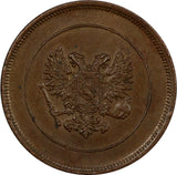 Finland Civil War Nicholas II Copper 1917 10 Penniä KM# 18 (RANDOM PICK  1 COIN)