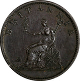 Great Britain George III Copper 1807 1/2 Penny SOHO Mint  XF KM# 662 (966)