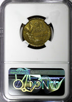 FRANCE Aluminum-Bronze 1951 20 Francs NGC MS62 KM# 917.1 (068)