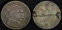 German States PRUSSIA Wilhelm I Coronation Silver 1861 Thaler Brooch KM# 488 (1)