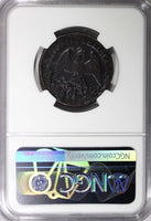 Mexico FIRST REPUBLIC 1867 1/4 Real SAN LUIS POTOSI NGC AU53 BN SCARCE KM#361(3)