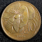 ITALY Vittorio Emanuele III Bronze 1926 R 10 Centesimi ch.UNC KM# 60 (23 888)