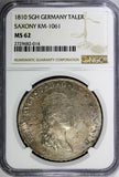 Germany SAXONY Friedrich August I 1810 SGH Thaler NGC MS62 TOP GRADED KM#1061(4)