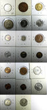 WORLD COINS LOT OF 20 Coins 1917-1993 Identified 2 x 2 Cardboard (18 111)