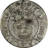 Livonia Gustav II Adolf (1621-1632) Silver 1624 1/24 Thaler KM# 10 (20 406)