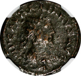 ROMAN PALMYRA Vaballathus & Aurelian AD 270-272 BI Double-Denarius NGC (023)