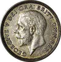 Great Britain George V (1910-1936) Silver 1926 6 Pence aUNC KM# 828 (21 271)