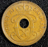 Denmark Christian X Bronze 1936  GJ;N 1 Øre GEM BU KM# 826.2 (23 806)