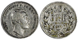 Sweden Carl XV Adolf Siver 1871 ST 10 Öre Last Year Type  KM# 710 (20 487)