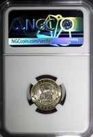 GREAT BRITAIN George V Silver 1924 6 Pence NGC MS63 LIGHT TONING KM# 815a.1 (29)