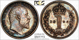 Great Britain Edward VII Silver 1906 1 Penny PCGS PL63 PROOFLIKE TONED KM#795(3)