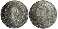 Austria Franz II Silver 1806 G 20 Kreuzer  aUNC KM#2140 (20 747)