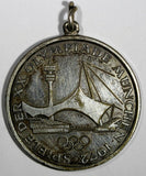 Germany Munich Silvered Medal 1972 Olympic Calendar 37mm+Loop (18 317)