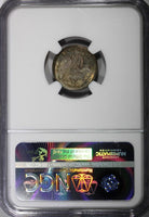 Mexico SECOND REP.Silver 1891 Mo M 10 Centavos NGC MS64 1 GRADED HIGHEST KM403.7