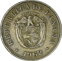 Panama Copper-Nickel 1962 5 Centesimos Royal Mint KM# 23.2 (21 792)