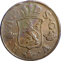 SWEDEN Adolf Frederick 1758 2 Ore,S.M Low Mintage: 91,000 SCARCE KM#461 #2344