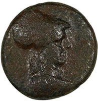 ASIA MINOR Phrygia,Apameia.(c.133-48 BC)AE22 "Helmeted Athena & Eagle,Maeander