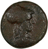 ASIA MINOR Phrygia,Apameia.(c.133-48 BC)AE22 "Helmeted Athena & Eagle,Maeander