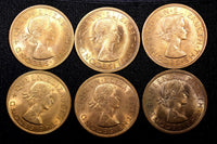 New Zealand  Elizabeth II Bronze 1964 1 Penny BU KM# 24.2 RANDOM PICK (1 Coin)