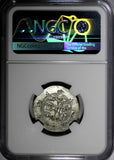Tabaristan Khurshid (c.A.D. 740-761) Silver Hemidrachm / Altar NGC MS  (004)