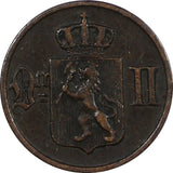 Norway Oscar II Bronze 1897 1 Øre The Norwegian Lion KM# 352  (20 841)