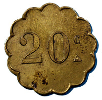 FRANCE EMERGENCY Montpellier (34) Bar Americain.Mege et Beaume. 20 centimes (23)