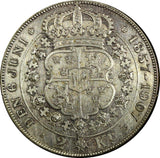 SWEDEN Oscar II Silver 1907 EB 2 Kronor Golden Wedding Anniversary KM# 776 (128)