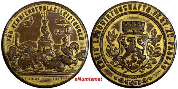GERMANY BRONZE MEDAL AGRICULTURAL FESTIVAL AT PASSAU 34mm  (18 370)