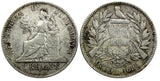 Guatemala Silver 1898  2 Reales 24 mm  KM# 167 (22 652)