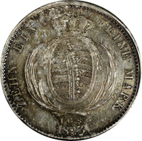Germany SAXONY-ALBERTINE Friedrich August I Silver 1823 IGS Thaler KM#1092 (116)