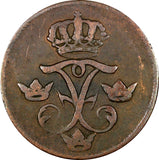 Sweden Frederick I Copper 1741 1 Ore, S.M. 29.75 mm KM# 416.1 (21 159)