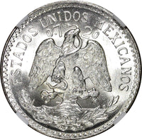 Mexico ESTADOS UNIDOS Silver 1944 M 50 Centavos NGC MS66 GEM BU KM# 447 (040)