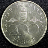 HUNGARY Silver 1994 200 Forint D. Ferenc 1803-1876 UNC KM# 707 (23 874)