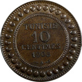 Tunisia Muhammad IV AH1321/1903 A 10 Centimes UNC  KM# 229 (20 656)