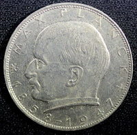 Germany - Federal Republic 1964 J 2 Mark Max Planck Hamburg Mint KM# 116 (756)