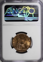 Great Britain Victoria (1837-1901) Bronze 1886 1/2 Penny NGC MS64 RB KM# 754 (1)